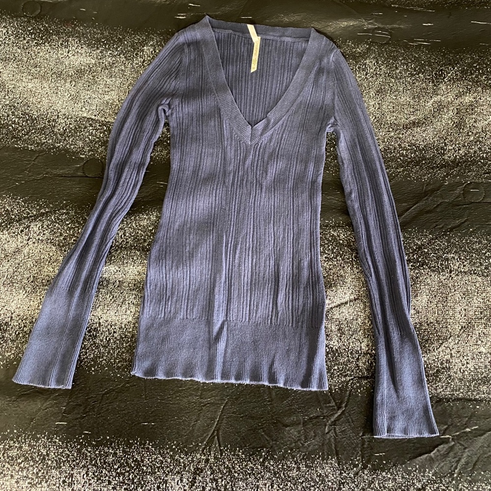 Long sleeve blue sweater, size medium